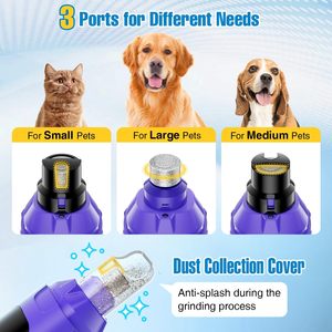Producto Popular para el Cuidado de Mascotas, Tendencia 2026, Cortaúñas Silencioso Recargable de 6 Velocidades con Pantalla LCD para Perros y Gatos Pequeños, Medianos y Grandes - Product Image 3