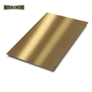 Tôles de prix de plaque d'acier inoxydable sablées au titane noir de décoration d'or 201 rentables