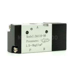 3A110-06 1/8 İnç <span class=keywords><strong>3</strong></span> Yollu <span class=keywords><strong>2</strong></span> Pozisyonlu Pnömatik Hava <span class=keywords><strong>Pilot</strong></span> Valfi Normalde Kapalı 3A110-06-NC Normalde Açık 3A110-06-NO - Product Image 1
