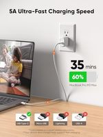 Câble USB-C CableCreation Super Fast Charging 240W, 3,3 pieds, tressé, connecteur USB 3.0 Type-C 240W, conducteur en cuivre étamé, gaine TPE