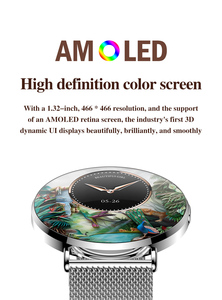 Siêu Phụ Nữ Thông Minh Đồng Hồ Với Màn Hình Amoled 3D Năng Động Hiển Thị Sức Khỏe Của Phụ Nữ Bluetooth Cuộc Gọi Relojes H06 Thông Minh Đồng Hồ Cho Phụ Nữ - Product Image 2