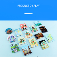 Autocollants de réfrigérateur personnalisés en usine, photo 3D magnétique, pendentif créatif en acrylique, Pâques, Baptême - Vente chaude