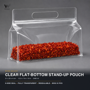 Transparent Candy Pouch 31x20+4cm 12x8in Bulk Gummy Jelly Party Share Size Zip <b>Sweet</b> <b>Bag</b> Packaging 1300g Confectionery Supplier - Product Image 1