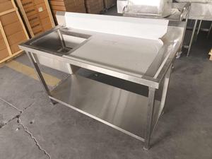 Fregadero de Cocina Comercial Chino de Acero Inoxidable 201 304 con un Solo Tazón - Product Image 6