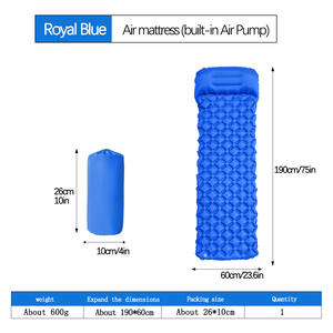 Matelas pneumatique portable tente extérieure randonnée tapis de <span class=keywords><strong>Camping</strong></span> <span class=keywords><strong>gonflable</strong></span> pour une nuit confortable - Product Image 4