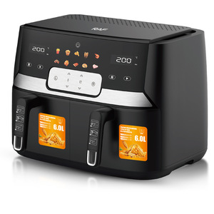 Friteuse à air à double compartiment avec grande capacité et double panier multifonctionnel, écran tactile intelligent - Product Image 2