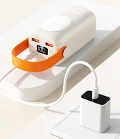 Batterie externe portable étanche de grande capacité 20000mAh 22.5W avec câble intégré, écran numérique et poignée, lampe de camping