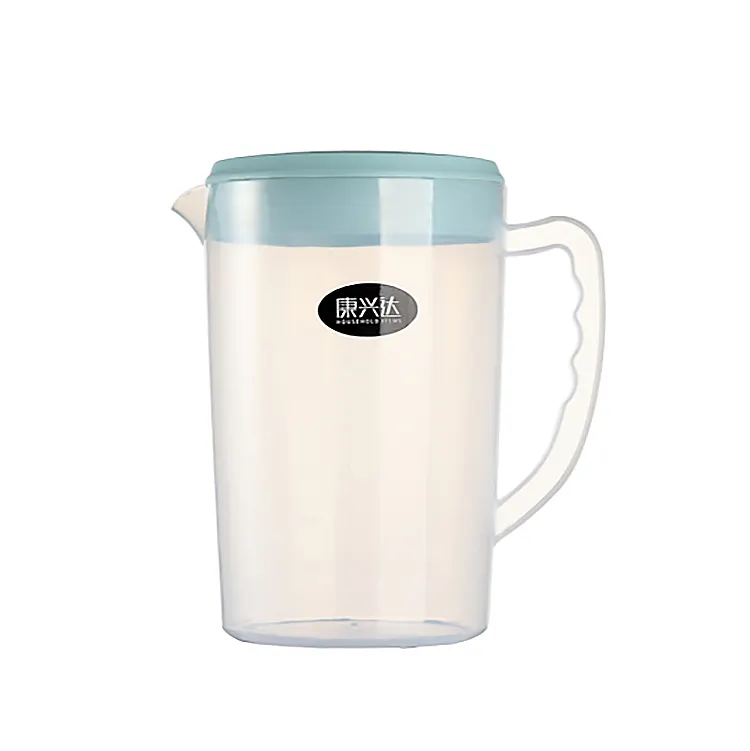 공장 도매 저렴한 레스토랑 홈 BPA 무료 2200ml 차가운 차 얼음 주스 PP 투수 뚜껑 플라스틱 물 주전자 세트