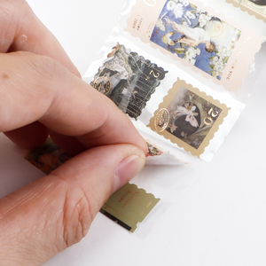 Autocollant postal personnalisé transparent holographique transparent découpé à l'emporte-pièce pour emballage étanche - Product Image 4