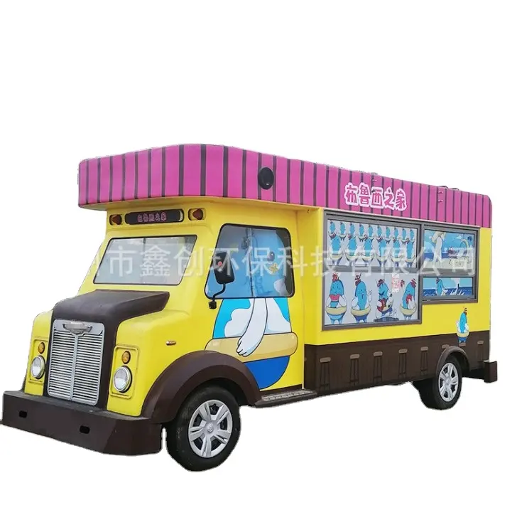 Üretici sıcak satış iyi tasarım dondurma kamyonları mobil yiyecek arabası