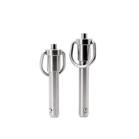 Goupilles de verrouillage à bille en acier inoxydable 304 OEM d'usine, à dégagement rapide avec bouton et poignée, avec cordon de sécurité