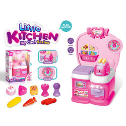 Conjunto de juego de tostadora rosa