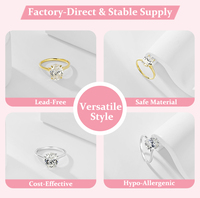 Bague de promesse tendance en argent S925, classique et minimaliste, sertie de zircone cubique ovale, pour femme, idéale pour les fêtes, mariages et fiançailles