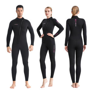 Pour <span class=keywords><strong>OUZO</strong></span> hommes femmes 5mm CR à manches longues une pièce plongée surf combinaison épais chaud hiver maillot de bain poitrine Zip étanche pour - Product Image 2
