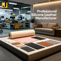 Feuille de silicone Jemery en cuir métallisé extensible, imperméable, couleurs personnalisées, solution OEM pour l'automobile