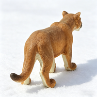 Figurine d'animal panthère, modèle réaliste de faune sauvage avec texture fine, ornement de bureau en résine