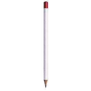 Matite Grandi Bianche con Cappuccio Rosso Ordine Minimo 50 Pezzi Matite Colorate Assortite - Product Image 1