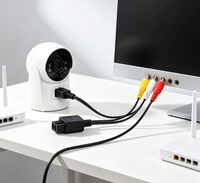 Câble AV N64, câble audio-vidéo N64 vers 3RCA, câble AV RCA de 1,8 m pour la connexion TV de la console de jeu Nintendo N64
