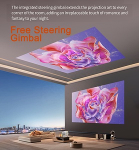 Projecteur vidéo intelligent réglable DLP 4K-Laser WiFi 6 Android 11 Home Cinéma 1080P 700ANSI 3D à courte focale rechargeable - Product Image 5