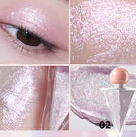 Fard à paupières liquide OEM en gros, illuminateur personnalisé, maquillage scintillant