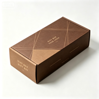 Boîte en carton ondulé avec logo personnalisé, finition mate, emballage imprimé pour emballages cadeaux de luxe
