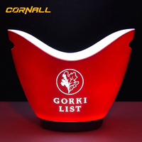 Seau à Glaçons LED Étanche Grande Capacité 8L pour Champagne, Vin, Boissons et Bière – Idéal pour Soirées, Maison, Bar