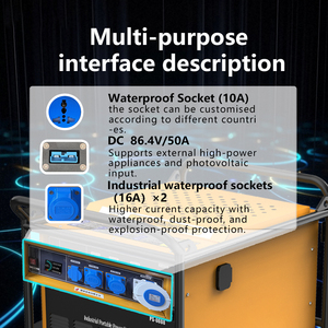 Estación de Energía Portátil Industrial Guiking de Gran Capacidad, 8000W 7987Wh, Fuente de Alimentación Integrada para Almacenamiento de Energía en Exteriores - Product Image 6