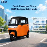 Véhicule électrique à cabine fermée 2 places certifié CEE COC pour les voyages en résidence d'âge avancé, avec carrosserie légère