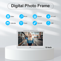 Cadre photo numérique multi-fonction cadre photo électronique USB carte SD réveil calendrier Photo musique vidéo télécommande