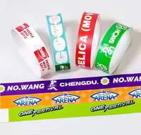 Bracelets jetables personnalisés en Tyvek Dupont, résistants à l'eau et aux déchirures, pour événements, parcs et fêtes