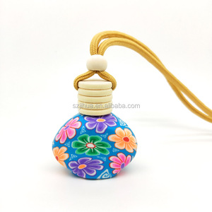 Bán Buôn Flower In Ấn Mini Chai Nắp Bằng Gỗ Với Sợi Dây Thừng Thủy Tinh Rỗng Xe Nước Hoa Polymer Cay Khuếch tán Treo Chai - Product Image 6