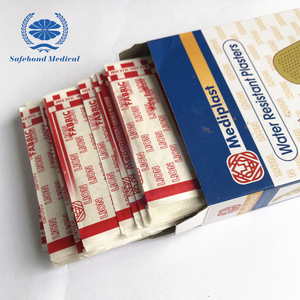 100pcs Sterile <strong>Fabric</strong> Adhesive Bandages Water Resistant <strong>Plasters</strong> for First Aid and Wound Care - Product Image 2