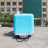 Remorque alimentaire commerciale remorquable, cuisine mobile spacieuse pour camping, parc, station balnéaire, location à long terme, vente en gros