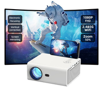 Projecteur X26 à succès : Projection haute luminosité, Wi-Fi, Bluetooth, idéal pour le jeu à domicile et l'éducation en classe