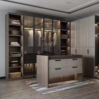 Armoire en bois avec tiroirs pour rangement de vêtements, grande armoire murale pour chambre à coucher