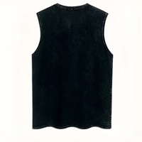 Chaleco de Algodón Estampado con Diseño de Pantera Negra, Estilo Retro Americano, para Hombre, Verano, Estilo Urbano, Fitness, Desgastado
