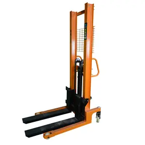 Vật liệu xử lý nâng lên 1.5 tấn thủy lực Hướng dẫn sử dụng Pallet Stacker để bán bơm thủy lực bánh xe Khỏa Thân Hướng dẫn sử dụng xe nâng