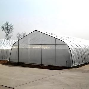 بيت أخضر قوطي طوق خيمة أحادية النطاق تنمو عدة كاملة نفق تجاري من البولي إيثيلين عالي الكثافة دفيئات الطماطم الزراعية - Product Image 2