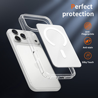 Coque iPhone 17 Pro Max en stock, coque arrière blanche, coque magnétique pour téléphone, coque de téléphone anti-rayures, coque de téléphone portable antichoc
