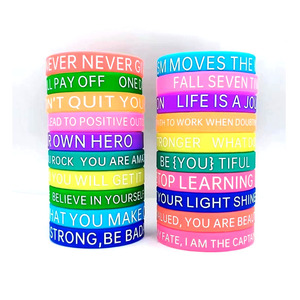 Bracelet en silicone sportif de haute qualité promotionnel, bracelet en silicone personnalisé avec logo - Product Image 2