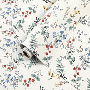 Papel Tapiz Autoadhesivo de Vinilo con Diseño Floral Botánico Blanco, 44x1000 cm, Impermeable, Minimalista para Dormitorio - Product Image 6