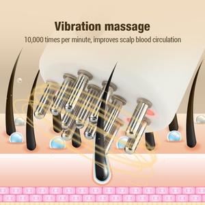 EMS Microcurrent Vibration Scalp Massage <b>Comb</b> 15ML Liquid Hair Applicator <b>Comb</b> Hair Growth Serum Oil Applicator - Product Image 5