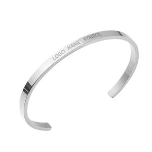 กำไลข้อมือสแตนเลสสตีลแบบกำหนดเองได้ พร้อมสลักชื่อ สำหรับผู้หญิง สาวๆ สีโรสโกลด์ ของขวัญวันวาเลนไทน์ - Product Image 3