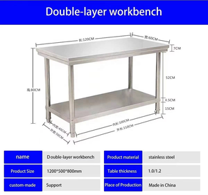 Étagère de rangement double couche moderne pour bureau d'hôtel, table de travail, meubles, ustensiles de cuisine, <span class=keywords><strong>restaurant</strong></span> - Product Image 5