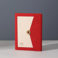 Carnet de notes en cuir PU personnalisé Luxe couverture rigide business planner reliure spirale style bureau boîte à cadeaux pour l'école journal intime