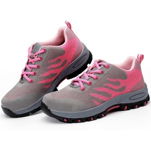 Zapatos <span class=keywords><strong>de</strong></span> trabajo <span class=keywords><strong>de</strong></span> <span class=keywords><strong>seguridad</strong></span> <span class=keywords><strong>para</strong></span> mujer, punta <span class=keywords><strong>de</strong></span> acero, cómodos, tejidas con mosca, al aire libre <span class=keywords><strong>para</strong></span> verano, venta al por mayor - Product Image 1