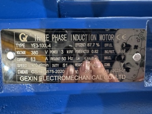 Motor de Inducción Eléctrico Trifásico Asíncrono de Baja Velocidad YE2-100L1-4 2.2kw 3HP 1460rpm, Generador de Corriente Alterna Trifásico - Product Image 6