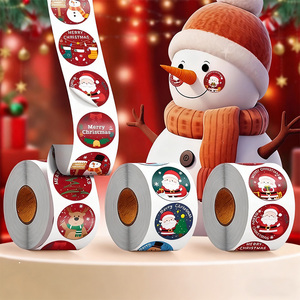 Tùy Chỉnh Giáng Sinh Vinyl Tường Trang Trí Sticker Tấm Cho Nến Thủ Công Và Khung Ảnh Kỳ Nghỉ Cửa Sổ Trang Trí Dán - Product Image 1