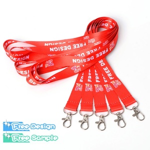 Promotional Customized DIY Printed Heat Transfer Lanyards Sublimation Medal ID Card Holder Lanyard Polyester for Advertising - Product Image 1