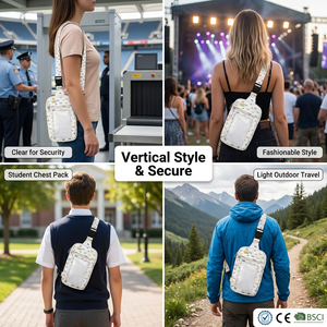 Sac <span class=keywords><strong>bandoulière</strong></span> personnalisé bidimensionnel pour cartes gradées et cartes TCG individuelles, avec fenêtre transparente, sac Ita-bag, sac de poitrine, sac <span class=keywords><strong>bandoulière</strong></span> croisé - Product Image 3